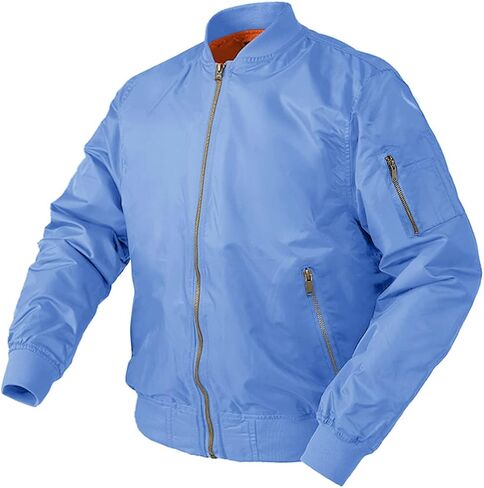 CRYSULLY Men's Jacket-Fall Winter Thicken Windbreakers Bomber Jackets Padded Coats in Kuwait