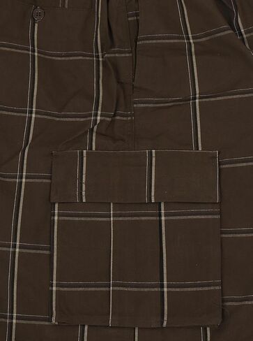 Shaka Wear Plaid Cargo Shorts for Men, Sizes S-5XL in Kuwait