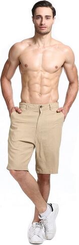 Lavenderi Men's Linen Classic Relaxed Fit Short with Pocket in Kuwait