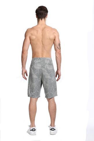Lavenderi Men's Linen Classic Relaxed Fit Short with Pocket in Kuwait