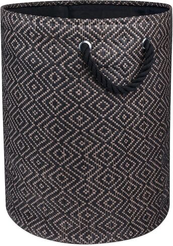 سلة تخزين ورقية منسوجة من DII، منسوجة بالالماس ، حجر / أسود، كبير in Kuwait