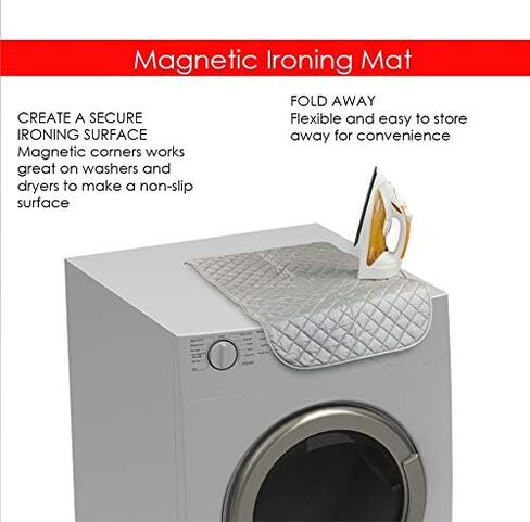 Sunbeam Heat Resistant Quilted Magnetic Ironing Mat Pad, Silver in Saudi Arabia