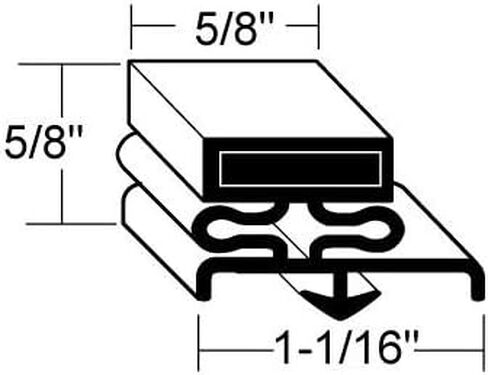 Beverage Air 703-963D-02 Door Gasket 23-1/8" X 24" Snap-in Mount Sp27 Sp60 Sur27 741002 in Saudi Arabia