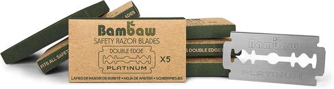 Safety Razor Blades | Swedish Steel Replacement Razor Blades | 100 Pack - 18 to 24 months supply | Bambaw in Saudi Arabia