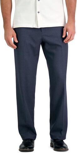 Haggar Men's Premium Comfort Dress Pant Reg. and Big & Tall Sizes, Navy, 44W x 32L in Saudi Arabia