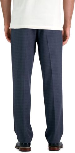 Haggar Men's Premium Comfort Dress Pant Reg. and Big & Tall Sizes, Navy, 44W x 32L in Saudi Arabia