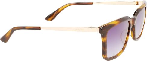 CALVIN KLEIN Men's CK22517S Rectangular Sunglasses, Striped Brown, One Size in Saudi Arabia