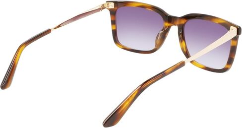 CALVIN KLEIN Men's CK22517S Rectangular Sunglasses, Striped Brown, One Size in Saudi Arabia
