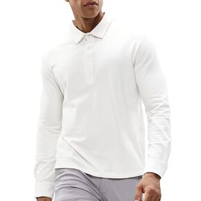 Haimont Men's Polo Shirt Cotton Golf Shirts Long and Short Sleeve Collared Shirts for Uniform, Casual, Business, Work