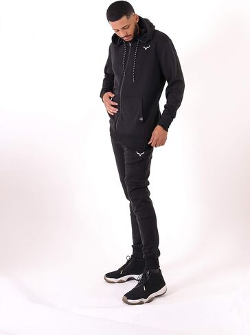 SCREENSHOT SPORTS Men's Gym Workout Full-Zip Hooded Active Sweatshirt in Saudi Arabia