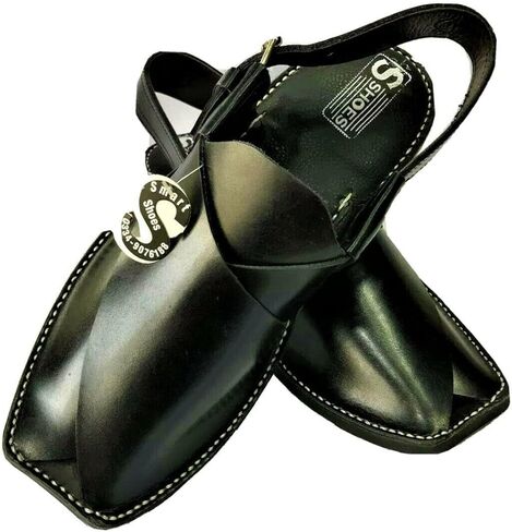 Mens Elegant Design Peshawari Handmade Leather Sandal/Chappal/Flip Flop in Kuwait