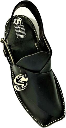 Mens Elegant Design Peshawari Handmade Leather Sandal/Chappal/Flip Flop in Kuwait