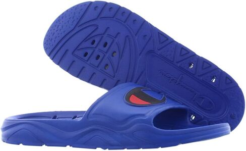 Champion Mens Hydro-C Blue Slides Sandals Shoes 10 in Saudi Arabia