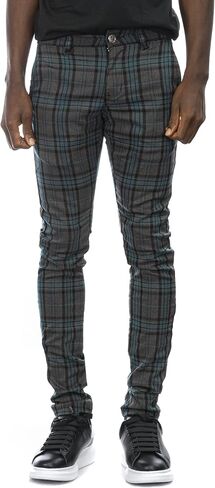 Trinity Kays Kulture Men's Skinny Plaid Pants in Saudi Arabia
