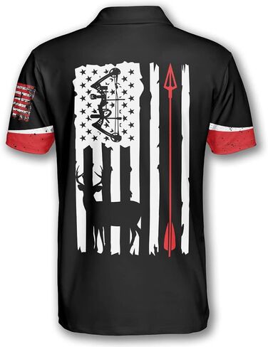 PRIMESTY Personalized Archery Shirts for Men- Custom Archery Jerseys for Teams- Custom Archery Shirts Men's Polo in Kuwait
