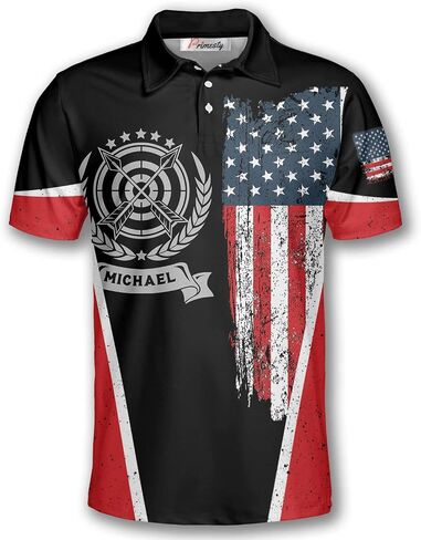 PRIMESTY Personalized Archery Shirts for Men- Custom Archery Jerseys for Teams- Custom Archery Shirts Men's Polo in Kuwait