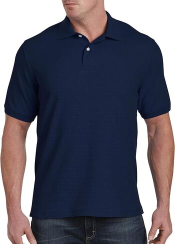 Harbor Bay by DXL Big and Tall Piqué Polo Shirt in Kuwait