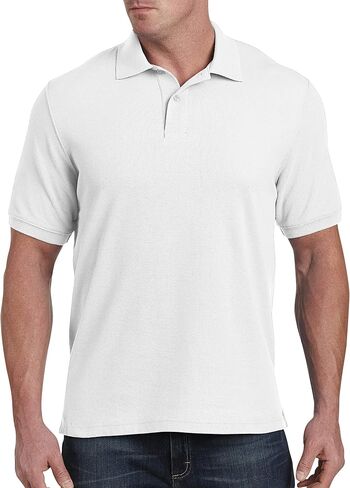 Harbor Bay by DXL Big and Tall Piqué Polo Shirt in Kuwait
