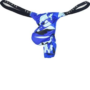 Faringoto Mens Camoufalge Thong Underwear Men's Slim G String Bikini 4 Pack