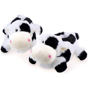 Indoor Fuzzy Winter Animal Panda and Cow Plush Slippers for Adult Women Men Boys Girls Kids in Saudi Arabia