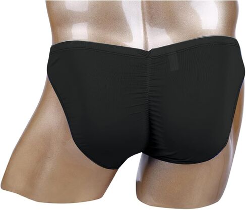 renvena Mens Bikini Bottoms Bulge Pouch Briefs Elastic Ruched Back Lingerie Panties Swim Underwear in Saudi Arabia