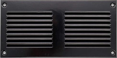 Vent Systems 8'' x 4'' Inch Air Vent Cover - Anthracite - Metal Air Return Grill with Built in Pest Guard Screen HVAC Vent Cover for Home Improvement Vent Duct Cover (7.9 x 3.9 Inches) in Kuwait