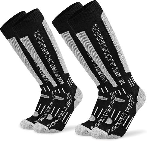 Busy Socks Men's Women's Merino Wool Ski Socks Winter Warm Socks for Skiing Snowboarding Outdoor Sports Cold Weather in Saudi Arabia