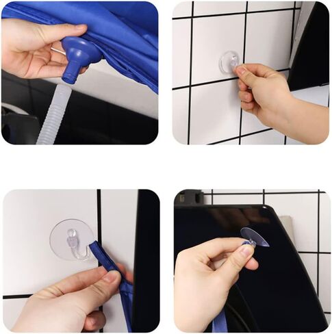 DOITOOL Air Conditioning Cleaning Cover Bag- Waterproof Air Conditioner Service Bag with Drain Outlet and with Water Pipe- Wall Mounted Mini Cleaning Kit for Air Conditioner and Range Hoods Cleaner in Saudi Arabia