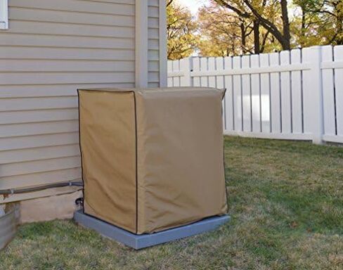Comp Bind Technology Cover Compatible with Air Conditioning System Unit Lennox Elite Model EL16XC1-042, Outdoor Waterproof Tan Nylon Cover Dimensions 30.5''W x 35.5'D x 39.5''H by Comp Bind Tech. in Saudi Arabia