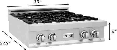 ZLINE 30 in. Porcelain Rangetop with 4 Gas Burners (RT30) in Saudi Arabia