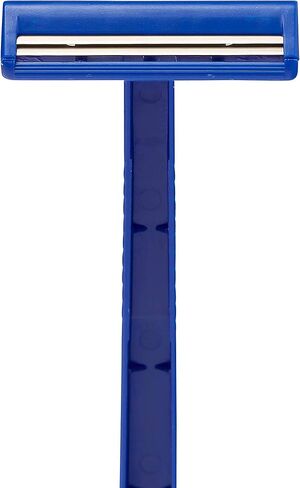 Medline Twin Blade Facial Razor, Disposable, Blue, 50 Count (Pack of 10) in Saudi Arabia