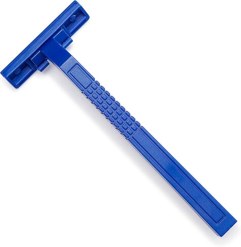 Medline Twin Blade Facial Razor, Disposable, Blue, 50 Count (Pack of 10) in Saudi Arabia