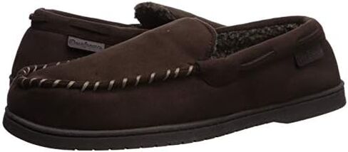 Dearfoams Men's Keaton Memory Foam Moccasin with Wide Widths in Saudi Arabia