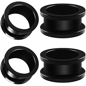 BIG GAUGES 2 Pairs Acrylic External Screw Flesh Tunnels Piercing Jewelry Stretcher Ear Lobe Earring Plugs in Saudi Arabia