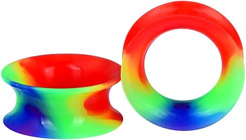 JOYTOYOU 20Pcs Camouflage Silicone Ear Gauge Tunnels Stretching Kit Flesh Tunnels Expander Set 2g to 1" in Saudi Arabia
