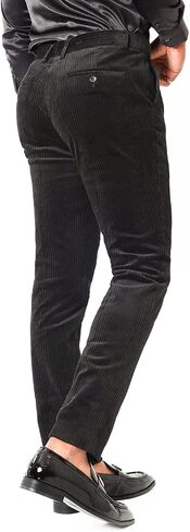 Barabas Men's Premium Corduroy Slim Velvet Dress Pants 2CPV1 in Kuwait