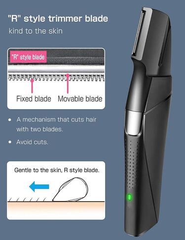 ماكينة تشذيب وتشذيب الجسم الكهربائية للرجال 9901، إزالة شعر الظهر وحلاقة شعر الجسم، مقبض مريح، شحن USB، لاسلكي، قابلة للغسل مع 5 أمشاط مرفقة in Saudi Arabia
