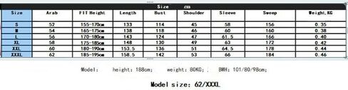 GladThink Men's Muslim Arab Thobe with Long Sleeves Round Collar in Saudi Arabia