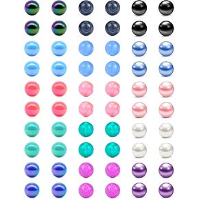 JFORYOU استبدال كرات لثقب 14G مجوهرات الجسم ثقب أجزاء لحلقات الحلمة حلقات اللسان الحديد الصناعية حلقات زر البطن in Kuwait