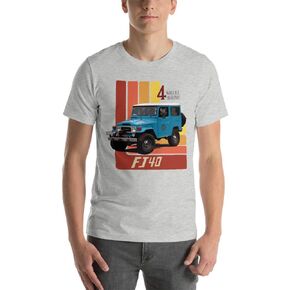 JG Infinite Land Cruiser FJ-40 1980 Short-Sleeve Unisex T-Shirt in Saudi Arabia