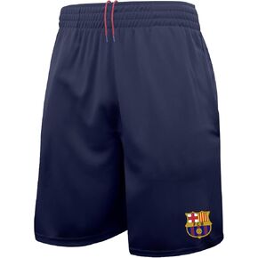 Icon Sports Men's Compatible with FC Barcelona Officially Licensed Poly Soccer Shorts -08 in Kuwait