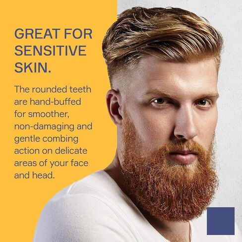 Beard Comb For Men 5.7 inch Fine and Coarse Tooth For Hair Beard And Moustache Hand Made and Sawcut (Beard Comb B1) in Saudi Arabia
