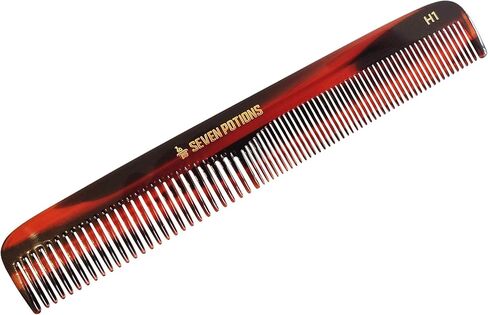 Beard Comb For Men 5.7 inch Fine and Coarse Tooth For Hair Beard And Moustache Hand Made and Sawcut (Beard Comb B1) in Saudi Arabia