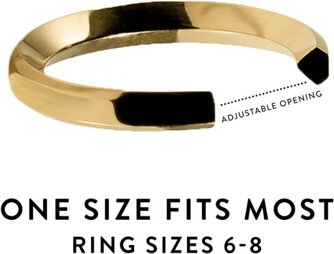 Stella Valle Diamond Shaped Ring - 18K Gold and Rhodium Plated Ring in the Shape of Diamond - Represents Inner Strength in Saudi Arabia