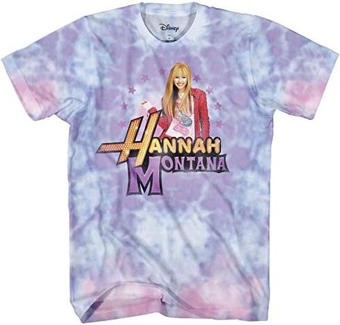 قميص رجالي مصبوغ من هانا مونتانا - تي شيرت مايلي سايروس هانا مونتانا برسومات مصبوغة in Kuwait