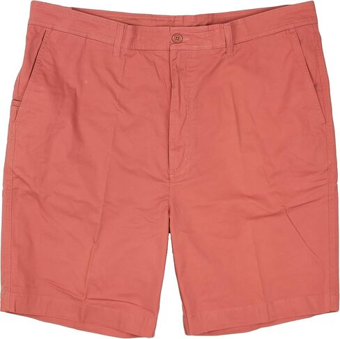 Roundtree & Yorke Men's 7" or 9" Inseam Flat Front Shorts Soft Stretch Cotton Twill in Saudi Arabia