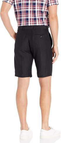 Louis Raphael Men's Slim Fit Flat Front Linen Blend Short in Saudi Arabia
