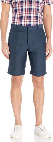 Louis Raphael Men's Slim Fit Flat Front Linen Blend Short in Saudi Arabia