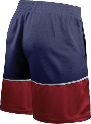 Icon Sports Men's Compatible with FC Barcelona Officially Licensed Poly Soccer Shorts -08 in Kuwait