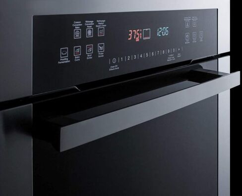 Summit SEW24SS 24"" Electric Single Wall Oven with 2.7 cu. ft. Capacity Porcelain Construction Professional Handle Sabbath Mode Steam Clean Convection Proofing Setting 220 Volts in Stainless Steel in Saudi Arabia